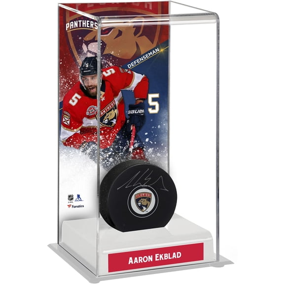 Aaron Ekblad Florida Panthers Deluxe Tall Hockey Puck Case