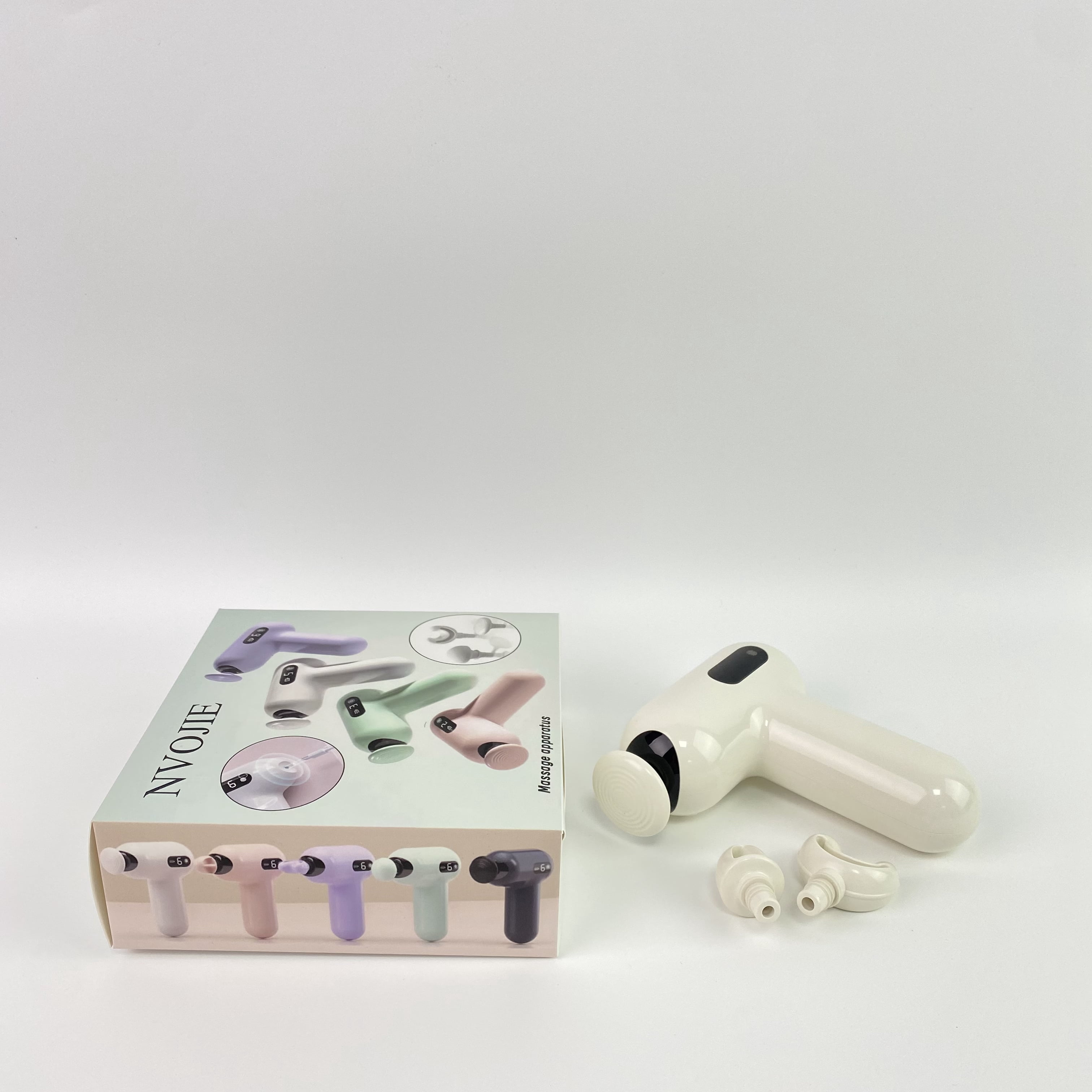 NVOJIE Massage apparatus,Massage Gun, Pocket-Sized Deep Tissue Massager Gun, Portable Percussion Muscle Massager Gun, Ultra Small & Quiet Muscle Massage Gun with Carry Case