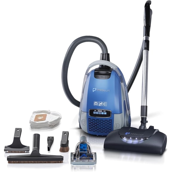 Prolux Phantom Bagged Canister Deluxe Carpet Model with Power Nozzle