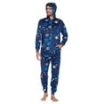 thumbnail image 2 of Ashford & Brooks Men's Adult Mink Fleece Hooded One-Piece Union Suit Pajamas, 2 of 5