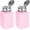 Pink, variant on 2pcs Solvent Alcohol Dispenser 200ml(6.7oz) Push Down Liquid Pump Bottle with Sealing Stainless Steel Lid for Acetone Cleanser Polish Remover, White 200ml 6.7oz