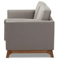 thumbnail image 4 of Maddie Home Tres Bon Mid Century Modern Fabric Loveseat in Gray, 4 of 9