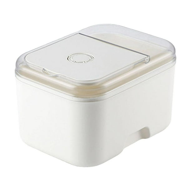 Contenedor de arroz, cubo de arroz multiusos sellado con taza medidora, contenedor de alimentos M