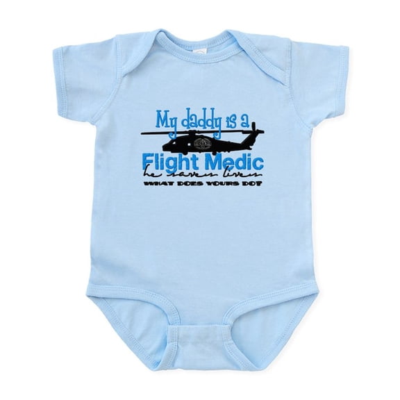 CafePress - 2 Daddy Fm Blue Body Suit - Baby Light Bodysuit, Size Newborn - 24 Months
