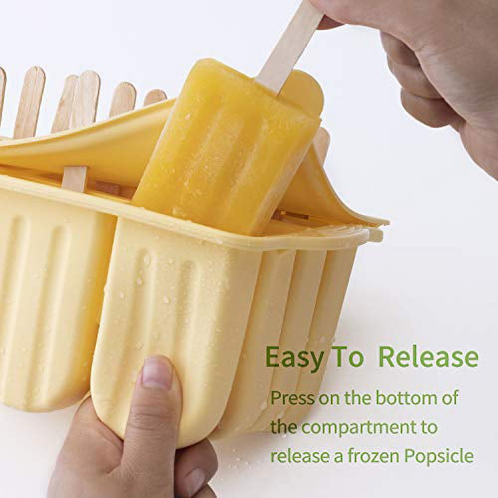 Popsicles Molds, MEETRUE 12 Pieces Silicone Popsicle Molds Easy-Release  BPA-free Popsicle Maker Molds Ice Pop Molds Homemade Popsicle Ice Pop Maker
