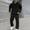 Black #4, variant on Sweatsuits Men Winter Big and Tall Drawstring Sweatpants and Hoodies Set Plain 2 Piece Set Workout Tracksuits Fall Solid Athletic Loungewear White #4 Polyseter