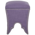 thumbnail image 3 of Safavieh Deidra Square Upholstered Storage Ottoman, Lavender, 3 of 6