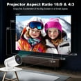 thumbnail image 4 of Projecteur Android Haute Définition 1080P, Portable Sans Fil pour la Maison avec Même Écran, Prend en Charge le Décodage 4K pour la Maison et l'Extérieur, Mini Projecteur Intelligent pour Projection de Films Compatible avec Téléphone (Blanc), 4 of 6
