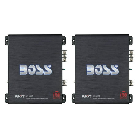 Boss Audio Riot 1100-Watt Monoblock MOSFET Class A/B Amplifier & Remote