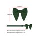 thumbnail image 4 of INSPIRAR CHIC Corbatas de moño de terciopelo unisex preatadas formales de color sólido, cuello verde profundo, 4 of 5