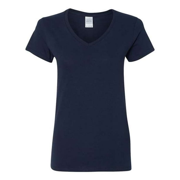 Camiseta Gildan Softstyle con cuello en V para mujer Mediana