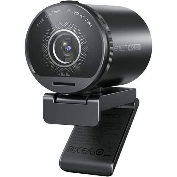 EMEET SmartCam S800, 4K Webcam for Streaming, Sony 1/2'' Sensor, Supports HDR, PDAF & TOF Dual-autofocus, 1080P@60fps, 2 Noise-Cancelling Mics, 40°-73&deg
