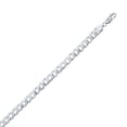 thumbnail image 2 of iJewelry2 Rhodium Plated Sterling Silver 4.4mm Urban Cuban Chain Necklace 16'', 2 of 2
