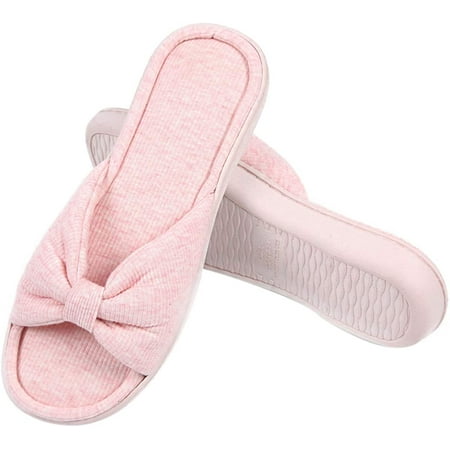 

Womens Open Toe Summer Slippers Memory Foam Sandal House Ladies Slippers
