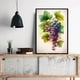 thumbnail image 5 of Pintura en lienzo con acuarela de frutas jugosas, sandía, plátano, manzana y uva, impresiones para pared, restaurante, cocina, habitación, decoración, póster, 5 of 5