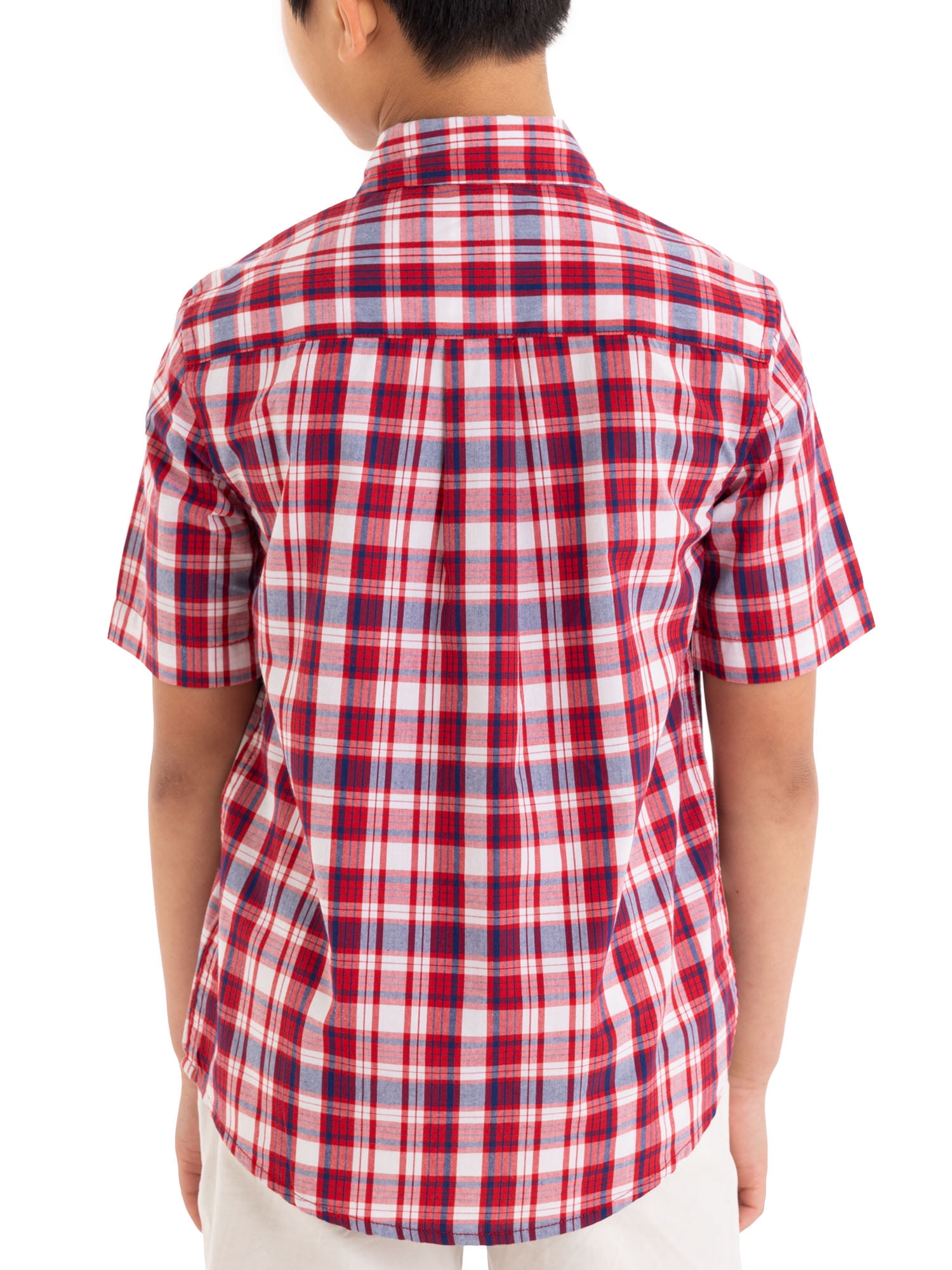 U.S. Polo Assn. Short Sleeve Button-Up Shirt for Boys, Sizes 4-18