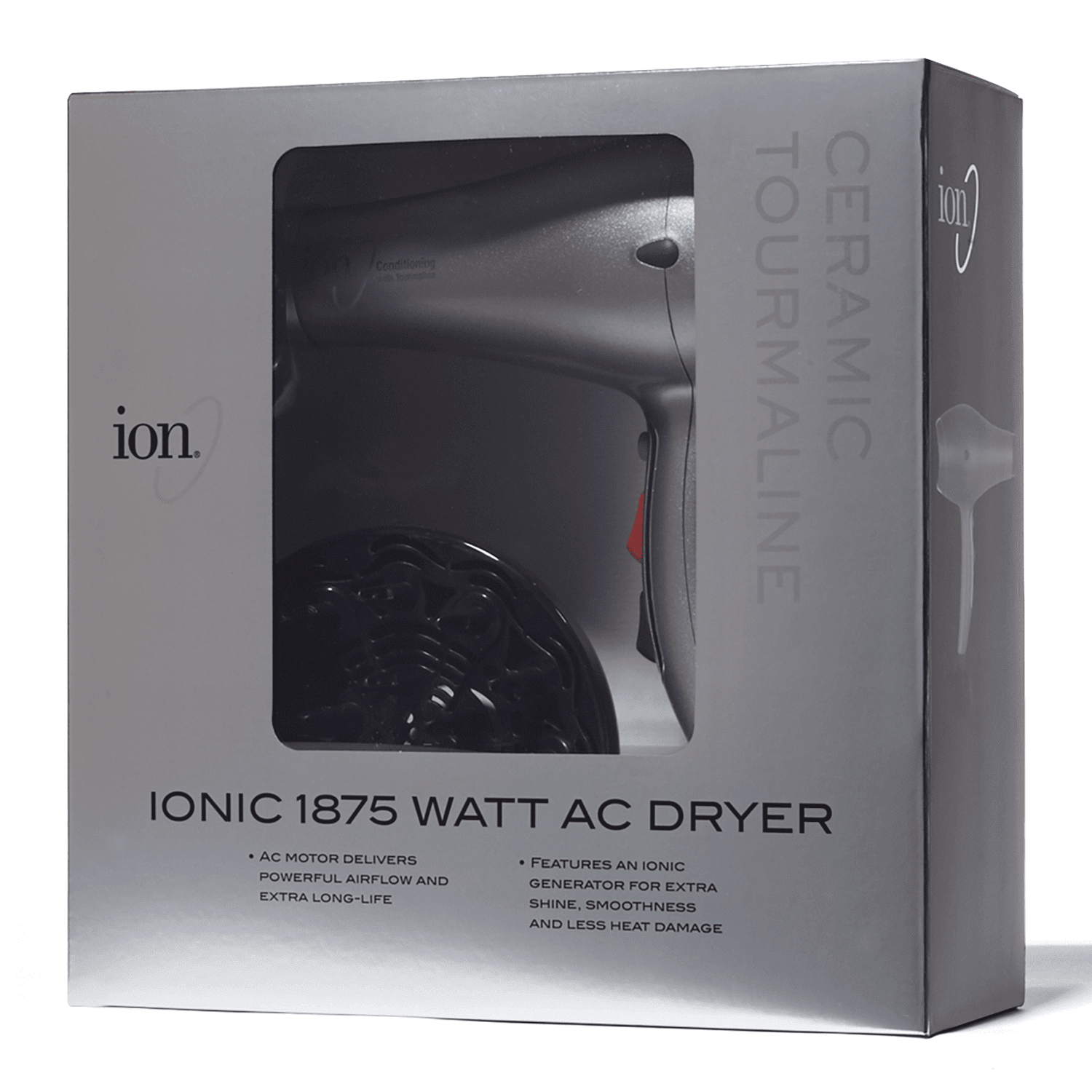 ION HAIR DRYER グレー Ion Ionic Conditioning Hair Dryer Silver - Walmart.com