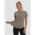 thumbnail image 5 of Rosvigor Plus Size Womens Workout Tops Short Sleeve Tee Shirts Comfy Athletic Shirts Loose Womens Activewear Tops for Gym Running Yoga, 5 of 8