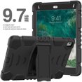 thumbnail image 2 of XYX Case for iPad 9.7 inch/iPad 6th/5th Gen/Air 2, Dual Layer Slim Heavy Shockproof Rugged Protective Cover Case with Kickstand (Black), 2 of 7