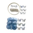 thumbnail image 2 of Kit de campanas de viento de concha DIY, decoración colgante para mujeres y niños, móviles decorativos Azul, 2 of 9