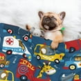 thumbnail image 3 of Yiaed Vehicles Cartoon with Funny Drivers Print Dog Blankets-Cat Blanket Washable for Couch Protection,Puppy Blanket, Soft Plush Reversible Throw Furniture Protector-Small, 3 of 8