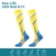 thumbnail image 2 of Dinheiro Calcetines de compresión de Tubo Deportivo - Calcetines elásticos para Correr al Aire Libre - Calcetines de presión para protección de piernas,Amarillo,L/XL, 2 of 5