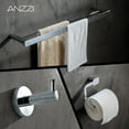 thumbnail image 5 of ANZZI 3-Piece Chrome Bathroom Accessories Set - Hand Towel Holder - Toilet Paper Holder - Towel Holder, 5 of 5