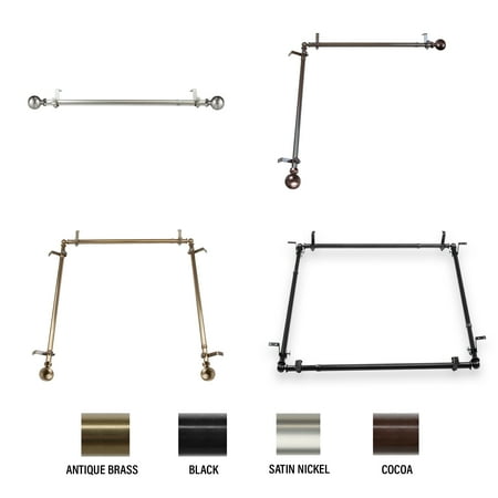 Andre Multi Angle Ceiling Rod Room Divider Bedroom Canopy