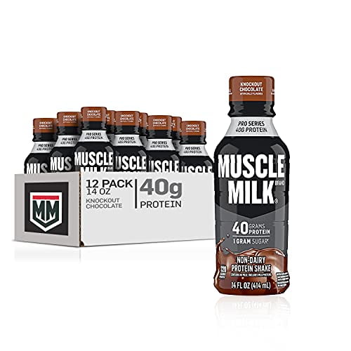 Muscle Milk Pro Series Protein Shake, Knockout Chocolate, 40g Protein