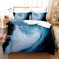 thumbnail image 2 of 3D Sea Wave Paisaje Funda nórdica Set Ropa de cama Set Funda nórdica Fundas de almohada 93, 2 of 3