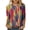 Multicolor, variant on Virmaxy Womens Versatile Tunic Blouses Spring Summer Casual Floral Printed Blouse 3/4 Sleeve Pullover Shirt Loose Round-Neck T-shirt Tops Dark Blue XS