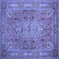 thumbnail image 1 of Ahgly Company Indoor Square Persian Blue Traditional Area Rugs, 5' Square, 1 of 4