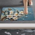 thumbnail image 5 of Btomtd 24"x16" Diatomite Three Dimensional Flower Doormat, Non Slip Quick Drying Floor Mat, Soft Washable Carpet and Area Rug for Bathroom and Foot Comfort, I, 5 of 6