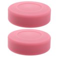 thumbnail image 1 of VERDANVERSE Rondelles de Hockey Plates Roses 2 Pcs pour Accessoires d'Athlètes de Hockey sur Glace et de Rue, 1 of 6