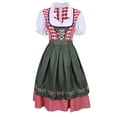 thumbnail image 3 of Disfraz de chica cervecera para Oktoberfest alemán, vestido tradicional bávaro tipo Dirndl con delantal, tallas S a 4XL, 3 of 5