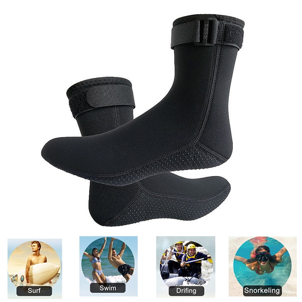 Diving Socks 3mm Neoprene Beach Water Socks Thermal Wetsuit Boots Anti ...
