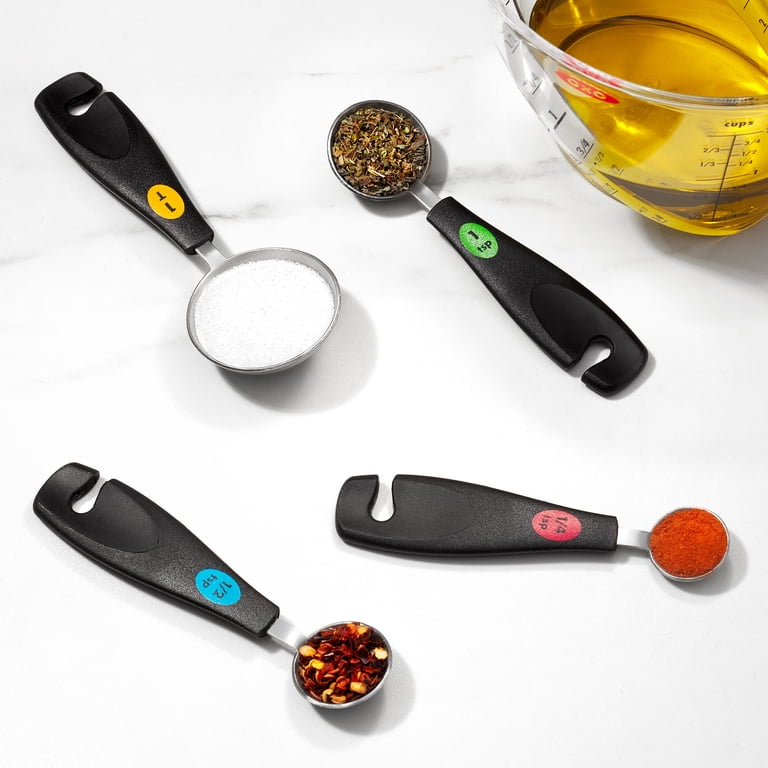 OXO Softworks Measuring Spoons, 4-Piece Stainless Steel photo 3