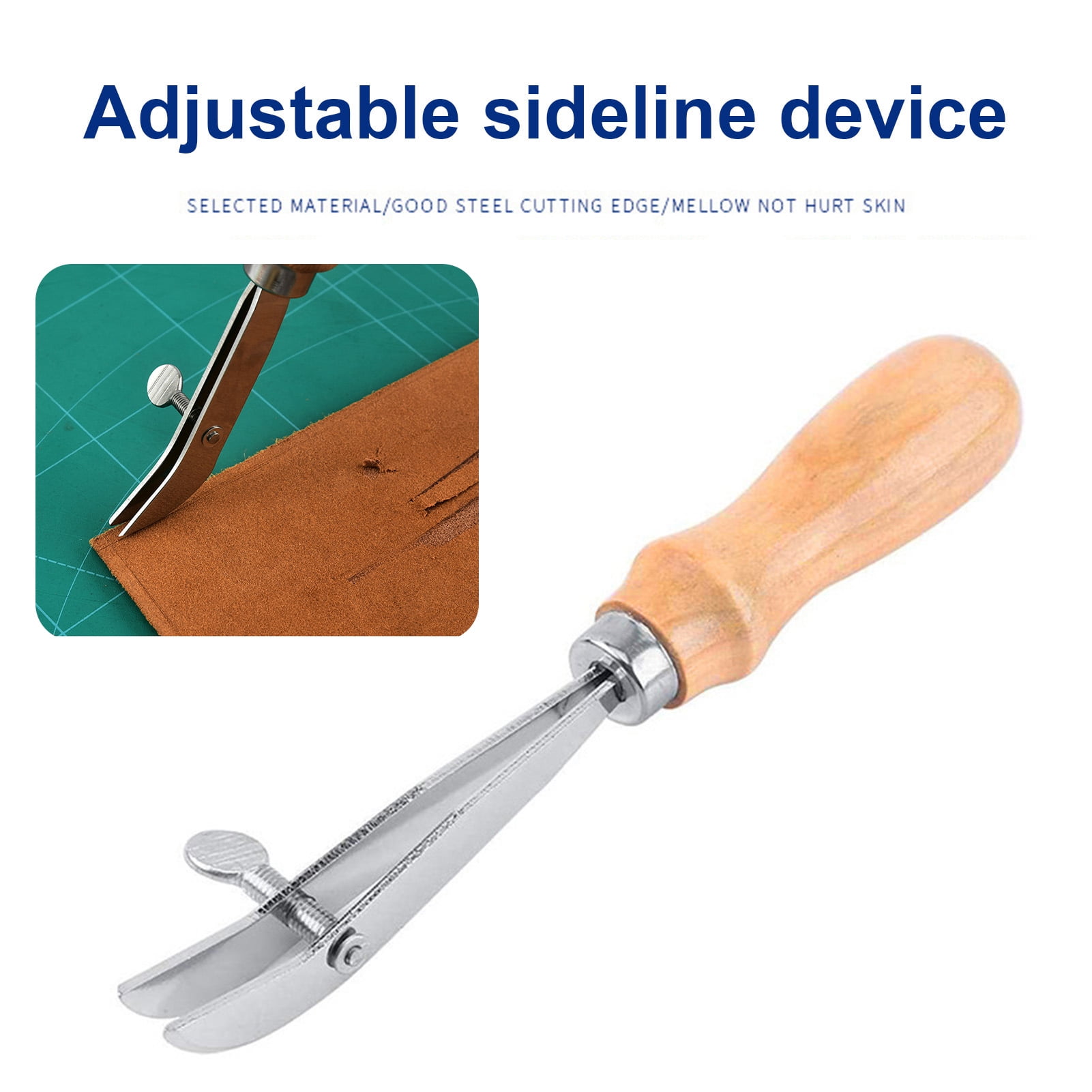 Hesroicy Edge Creaser Flexible Scribing Adjustable Spacing Curved Edge