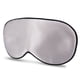 thumbnail image 4 of Antifaz de seda natural para dormir, transpirable, para hombres y mujeres, color gris plateado, 4 of 8