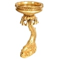 thumbnail image 2 of Urli Bowl on Fish Stand with Hanging Bells and Ghungroos - Brass Sculpture, 2 of 2
