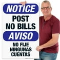 thumbnail image 2 of Post No Bills Bilingual Sign, OSHA Notice Sign, 24x36 Corrugated Plastic, 2 of 7