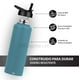 thumbnail image 4 of Termo para Café y Agua de Acero Inoxidable 40 Oz (1200 ml): Contiene 3 Tapas para Diferentes tipos de Bebidas, Ideal para Mantener la Temperatura Deseada (Capri Blue), 4 of 5