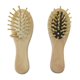 thumbnail image 1 of Paquete de 2 cepillos para el cabello de bambú ecológicos: cerdas de bambú naturales para todo tipo de cabello - Masaje suave del cuero cabelludo Desenredante antiestático con cojín acolchado de gom, 1 of 5