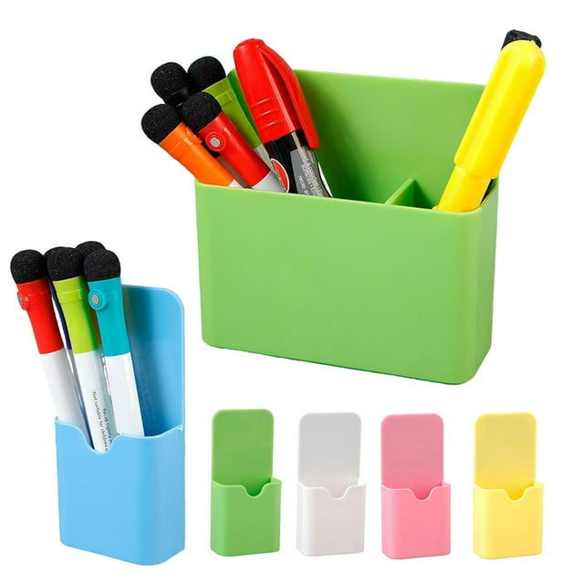 Musbetu Magnetic Pen Holder Large Capacity Pencils Markers Multifunctional Fridge Storage Rack Office School Stationery Holder