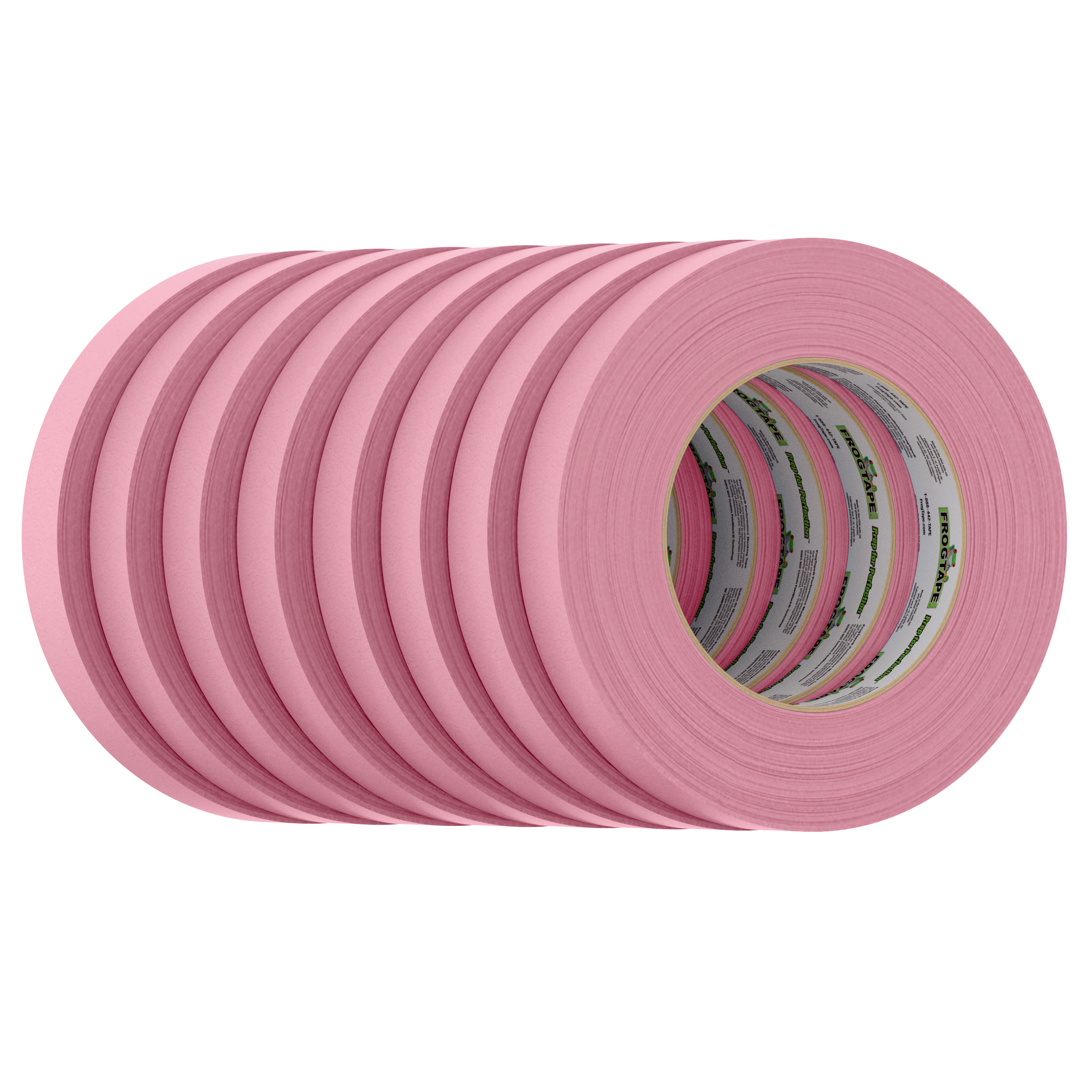 FrogTape 325 Performance Masking Tape - Pink, 8 Rolls, 0.70 in. x 60 yd.