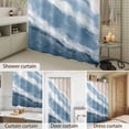 thumbnail image 6 of Shower Curtain Navy Blue Waves Bathroom Curtains with Hooks, Waterproof Fabric Gradient Summer Sandy Beach Bath Shower Curtains Set for Bathroom Bathtubs Decor 36x72 Inch, 6 of 9
