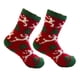 thumbnail image 4 of Calcetines navideños peludos divertidos para mujer, con bolas de acrílico y forro polar coral., 4 of 9