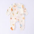 thumbnail image 2 of CAUYDY Baby Girl Gift Newborn Sleepers Preemie Clothing 3-6M 9-12M 18-24M Long Sleeve Romper Fall Winter Infant Girls Soft Pajamas Toddler Bodysuit Sizes 3-6 Months,Dark Blue, 2 of 4
