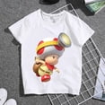 thumbnail image 2 of Economía Universidad Super Mario padre hijo serie de dibujos animados Anime figura Toad Toadette verano Casual cuello redondo manga corta vestido familiar zhangmengya LED, 2 of 2