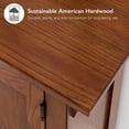 thumbnail image 6 of Leick Home 10001-RS Mission Foyer Cabinet Hall Stand, Made with Solid Wood, for Living Rooms, Entryway, Office, Rich Russet Finish, 6 of 22